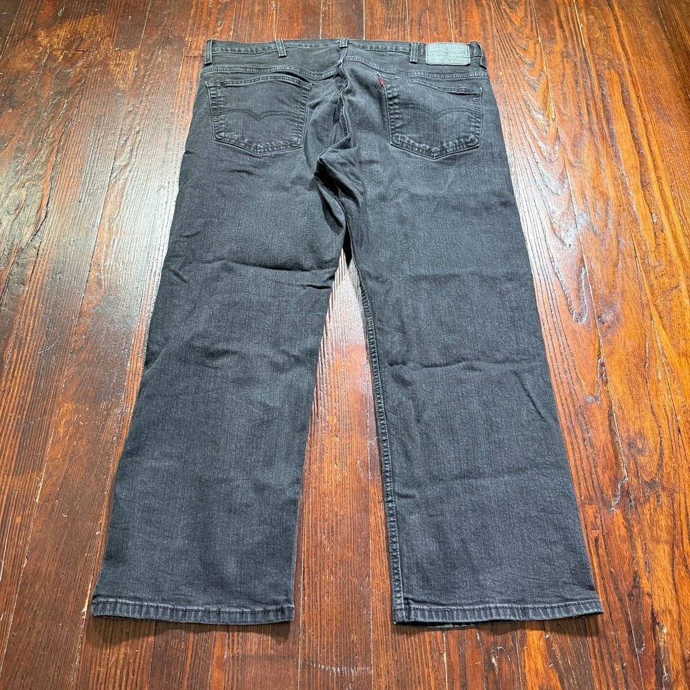 Levis 569 Jeans Mens 40x30 Black Loose Fit Straight Leg Black Label‎ Punk Goth